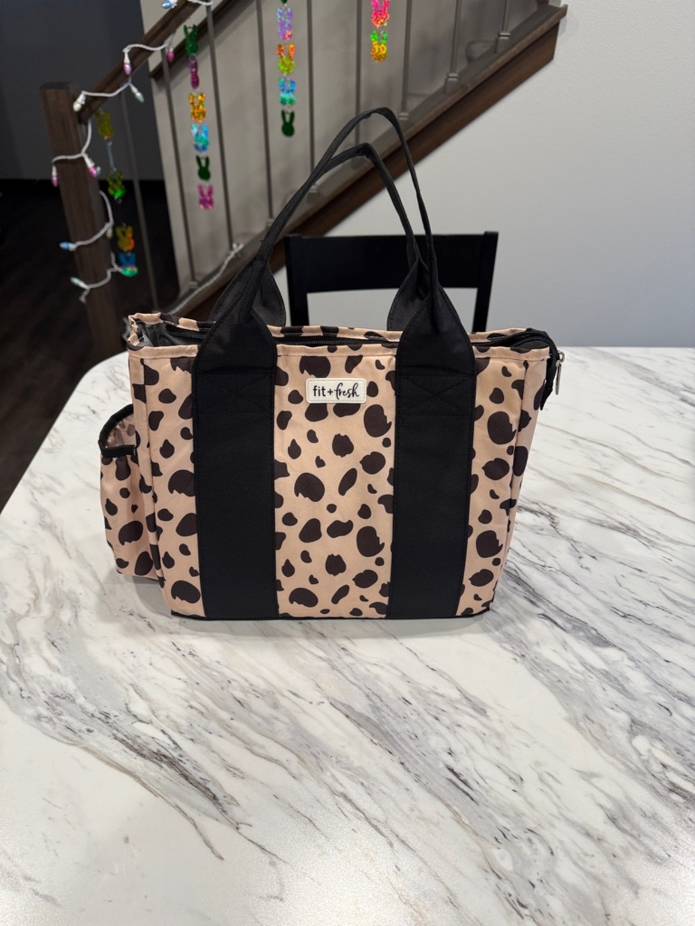 Fit & Fresh Leopard Print Lunch Tote Bag